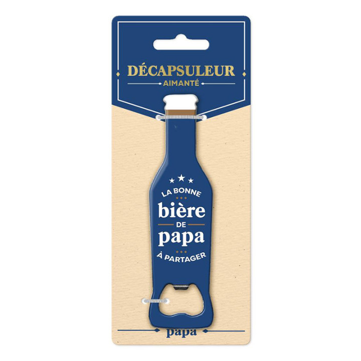 Magnet Décapsuleur "Papa" - Marine | Le Géant de la Fête