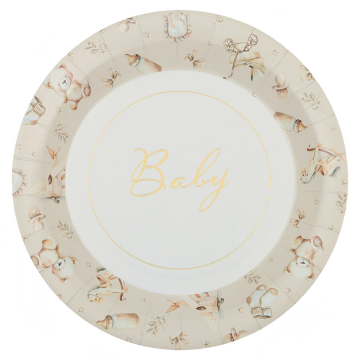 Assiettes - Little Teddy - lot de 6 | Le Géant de la Fête