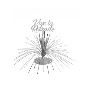 Centre de table "Vive La Retraite" 25 cm | Le Géant de la Fête