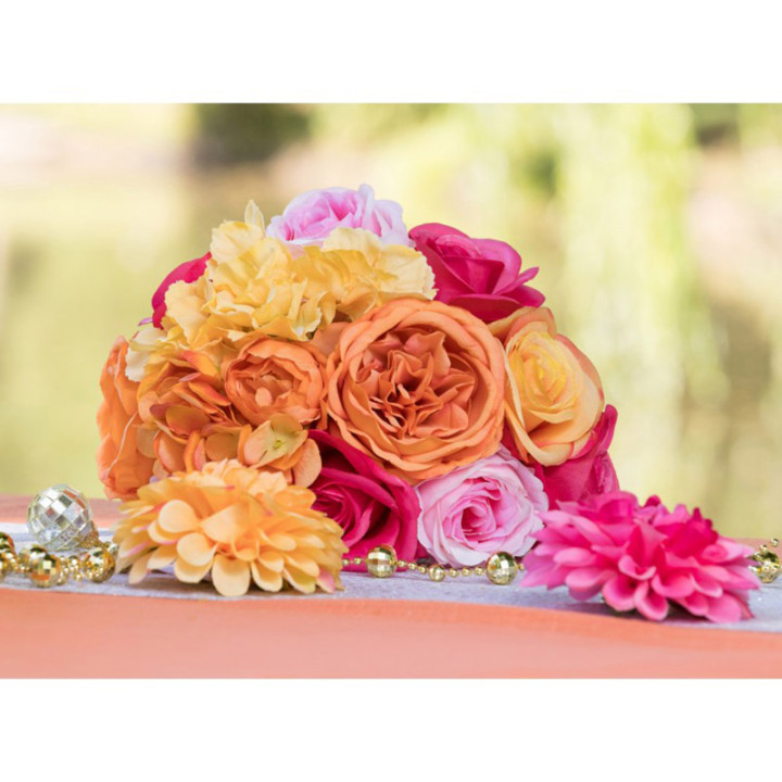 Bouquet Bloom - Jaune, orange, rose, fushia | Le Géant de la Fête