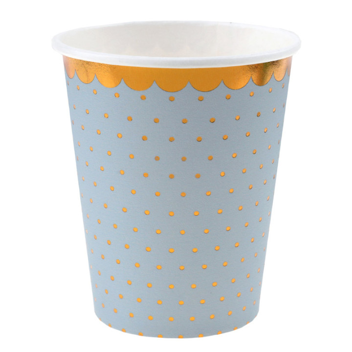 Gobelets à bordure dorée - lot de 10 | Le Géant de la Fête