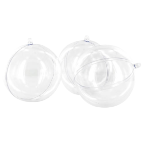 Boule transparente en plastique - 5 cm - lot de 5 | Le Géant de la Fête