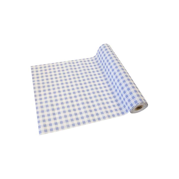 Chemin de table - Vichy - 28 cm x 5 m - Ciel ou Rose | Le Géant de la Fête