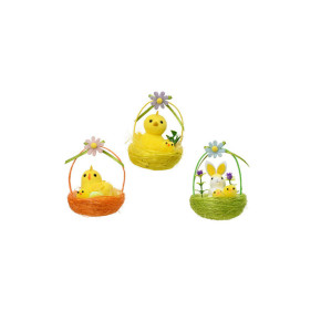 Nid de Pâques et personnage - 10 cm | Le Géant de la Fête