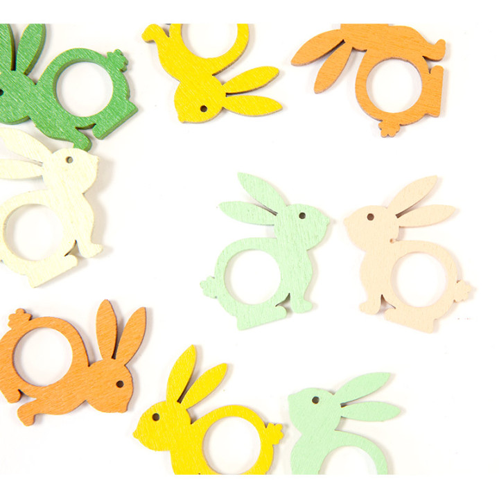 Confettis de table - Lapins ronds - lot de 10 - Pastel | Le Géant de la Fête