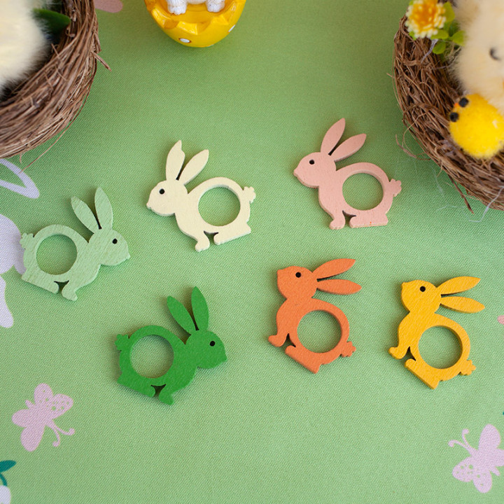 Confettis de table - Lapins ronds - lot de 10 - Pastel | Le Géant de la Fête