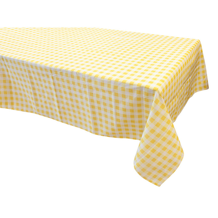 Nappe - Vichy - 1.40 x 2.40 m - Jaune | Le Géant de la Fête