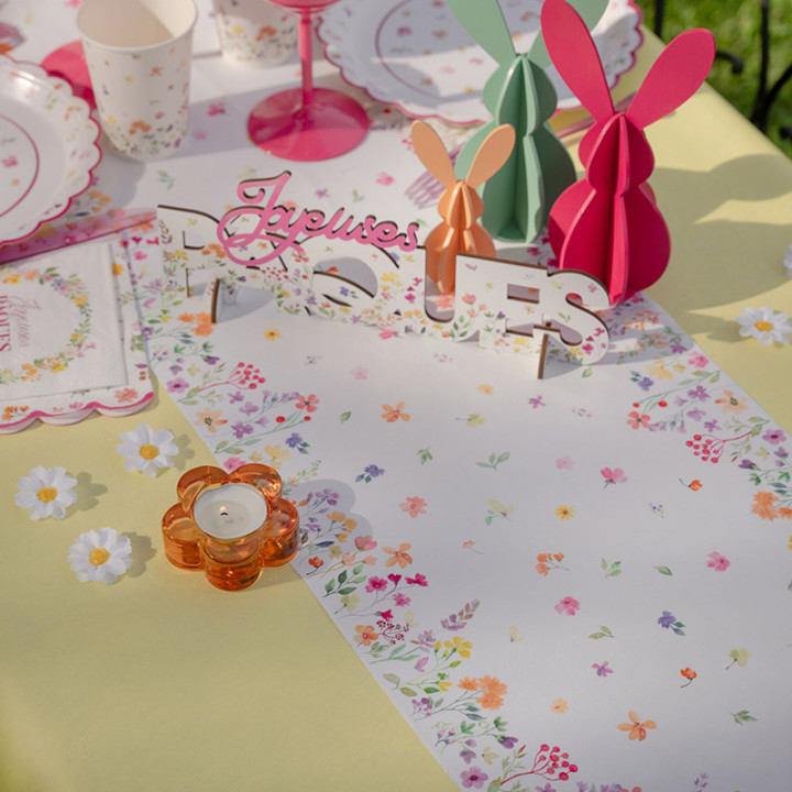 Chemin de table - Printemps - 2.5 m | Le Géant de la Fête