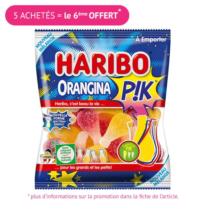 Bonbons Orangina Pik - 120 g - Haribo | Le Géant de la Fête