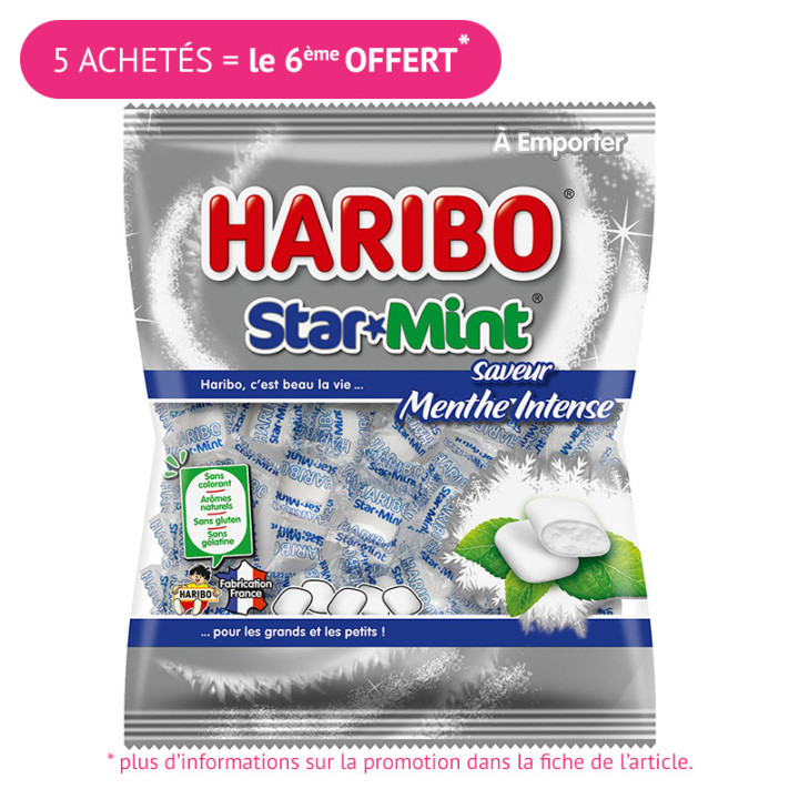 Bonbons Starmint- 100 g - Haribo | Le Géant de la Fête