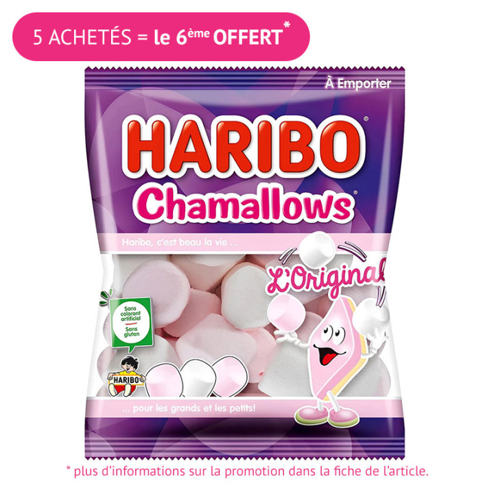 Bonbons Chamallow - 100 g - Haribo | Le Géant de la Fête