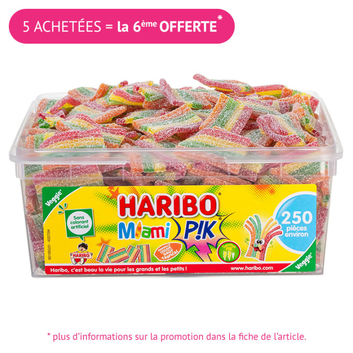 Bonbons - Miami Pik - 250 pièces - Haribo | Le Géant de la Fête