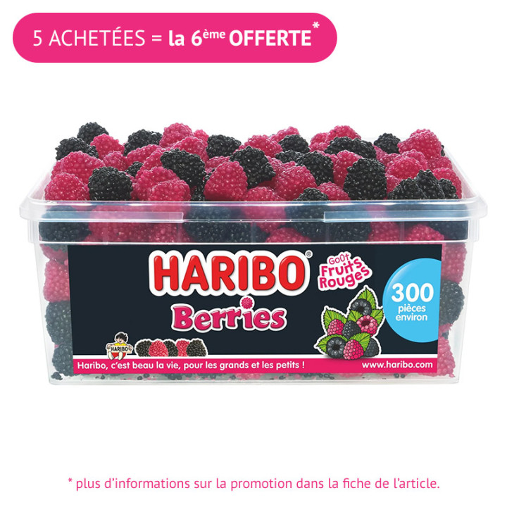 Bonbons - Berry - 300 pièces - Haribo | Le Géant de la Fête