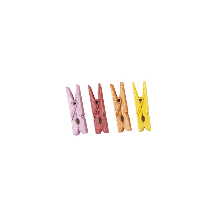 Mini pinces - lot de 12 - Couleurs Acidulées | Le Géant de la Fête