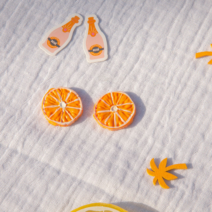 Confettis de table - Tranches d'oranges - lot de 6 | Le Géant de la Fête