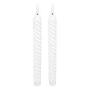 Bougies bâtons LED - Twist Aloe - lot de 2 | Le Géant de la Fête