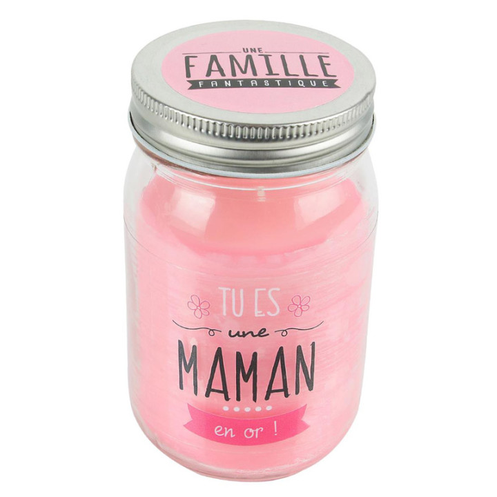 Bougie parfumée "Maman" - Fleur | Le Géant de la Fête