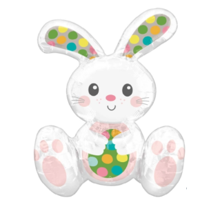 Ballon métallique en forme de lapin de Pâques | Le Géant de la Fête