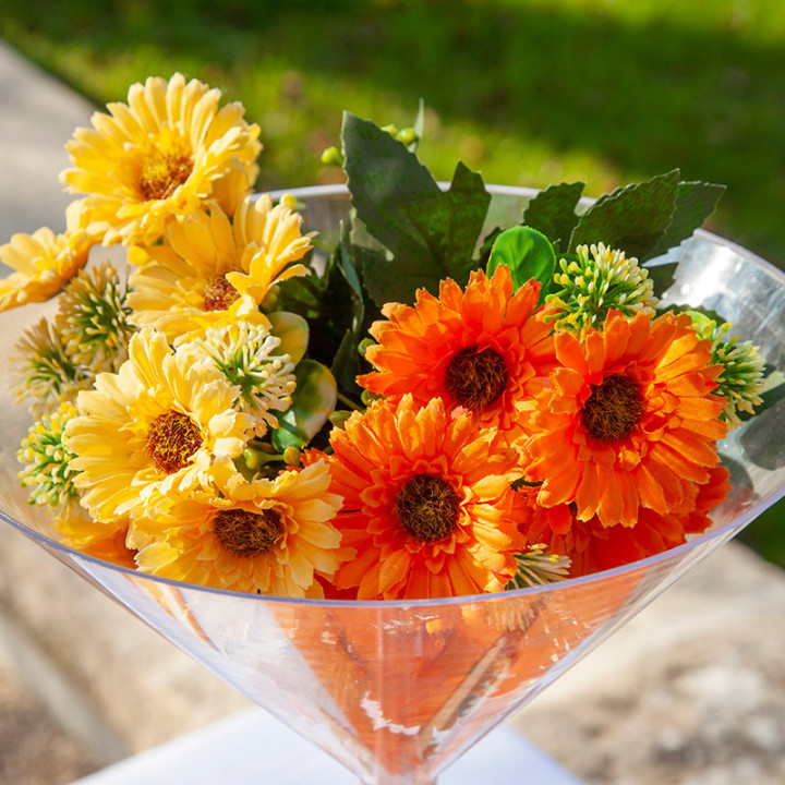Bouquet de mini Gerberas - Jaune | Le Géant de la Fête