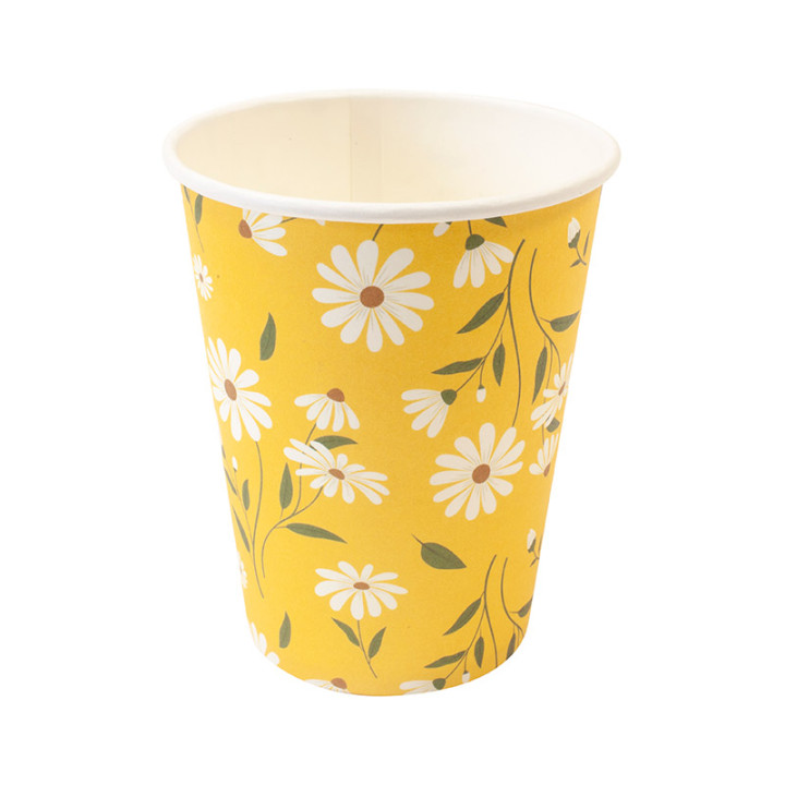 Gobelets - Marguerites - lot de 6 - Jaune | Le Géant de la Fête