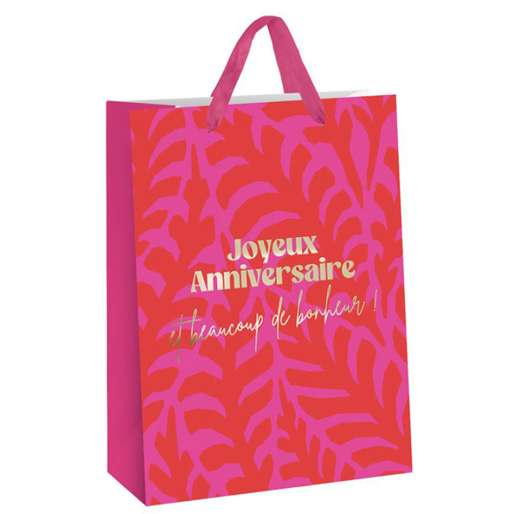 Sac cadeau "Anniversaire" - Girly - Mini | Le Géant de la Fête