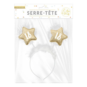 Serre-tête - Étoiles - 18 ans | Le Géant de la Fête