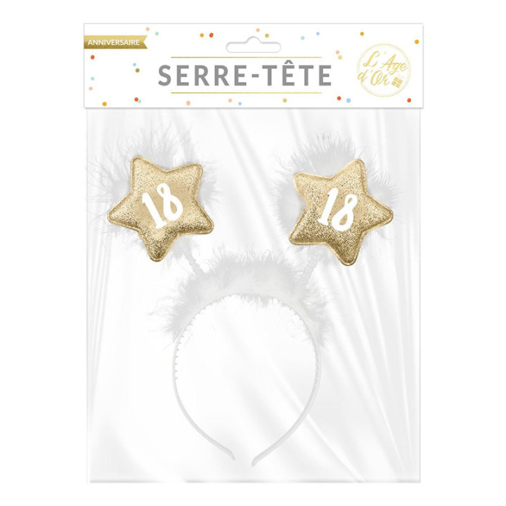 Serre-tête - Étoiles - 18 ans | Le Géant de la Fête