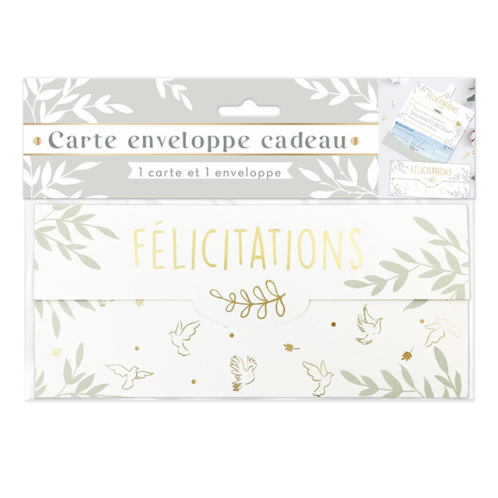 Carte cadeau "Félicitations" - Colombe | Le Géant de la Fête