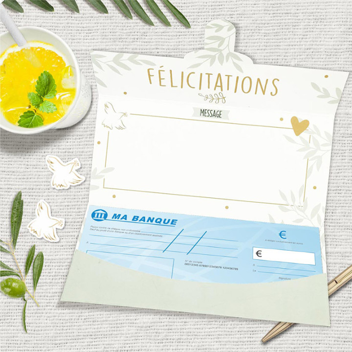 Carte cadeau "Félicitations" - Colombe | Le Géant de la Fête