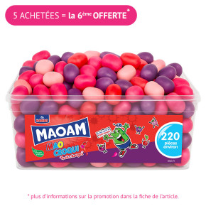 Bonbons Mao Croqui Fruis rouges - 220 pièces - Haribo | Le Géant de la Fête