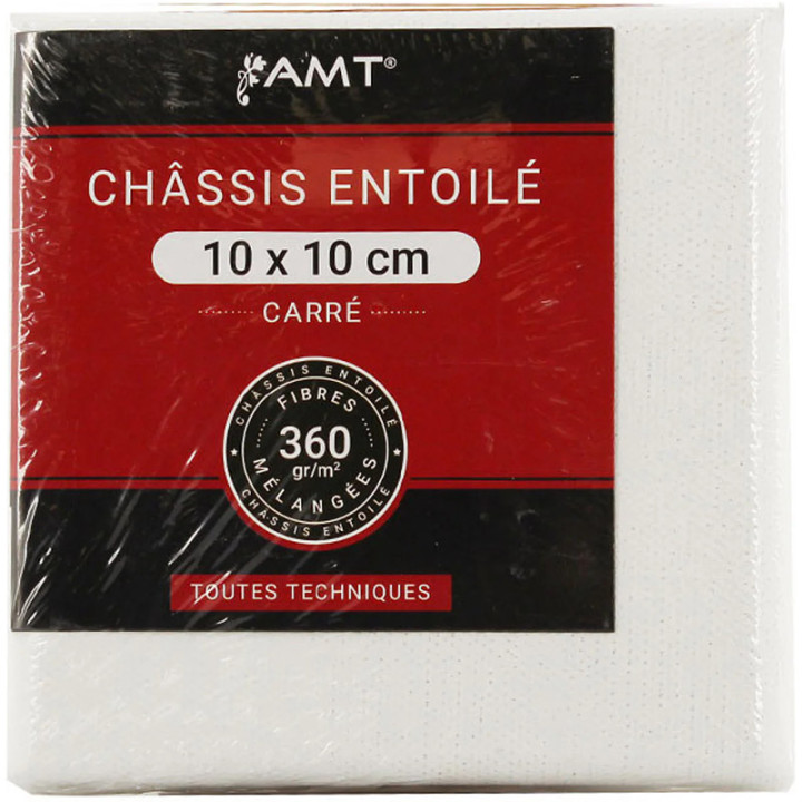 Châssis entoilé - Fibre mélangées - 10 x 10 cm | Le Géant de la Fête