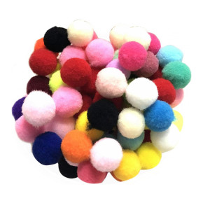 Pompons - lot de 45 - Couleurs vives | Le Géant de la Fête
