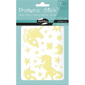 Stickers phosphorescents - Licornes - 56 pièces | Le Géant de la Fête
