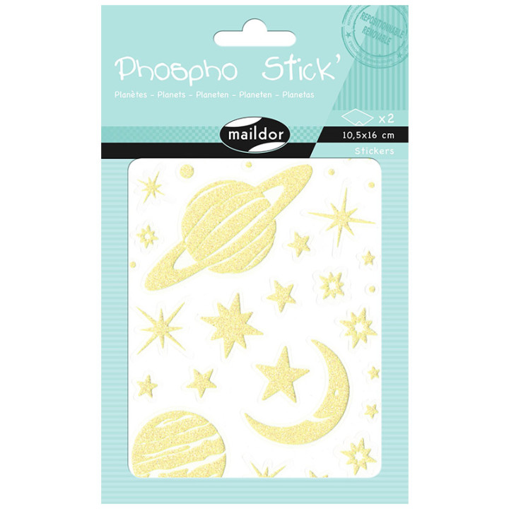 Stickers phosphorescents - Planètes | Le Géant de la Fête