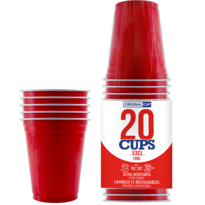 Gobelets Original Cup - lot de 20 | Le Géant de la Fête