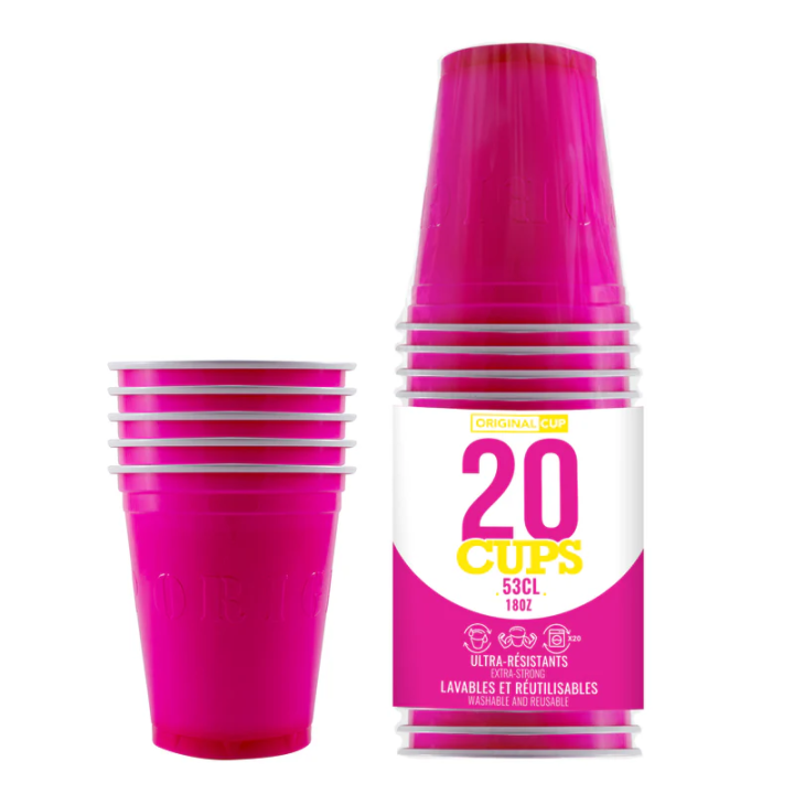 Gobelets Original Cup - lot de 20 | Le Géant de la Fête