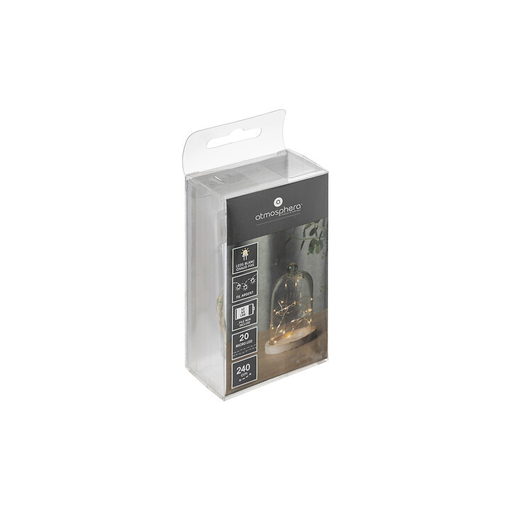 Guirlande 20 micro LEDs - 1.90 m - Blanc chaud | Le Géant de la Fête