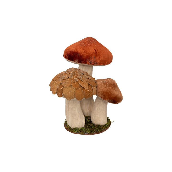 Champignons x3 sur socle en velours | Le Géant de la Fête
