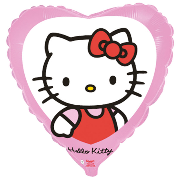 Ballon métallique en cœur - Hello Kitty | Le Géant de la Fête