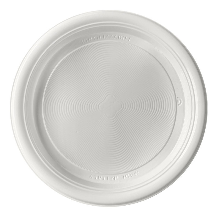 Assiettes réutilisables - 22 cm - lot de 25 - Blanc | Le Géant de la Fête