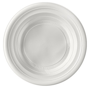 Assiettes creuses réutilisables - 22 cm - lot de 25 - Blanc | Le Géant de la Fête