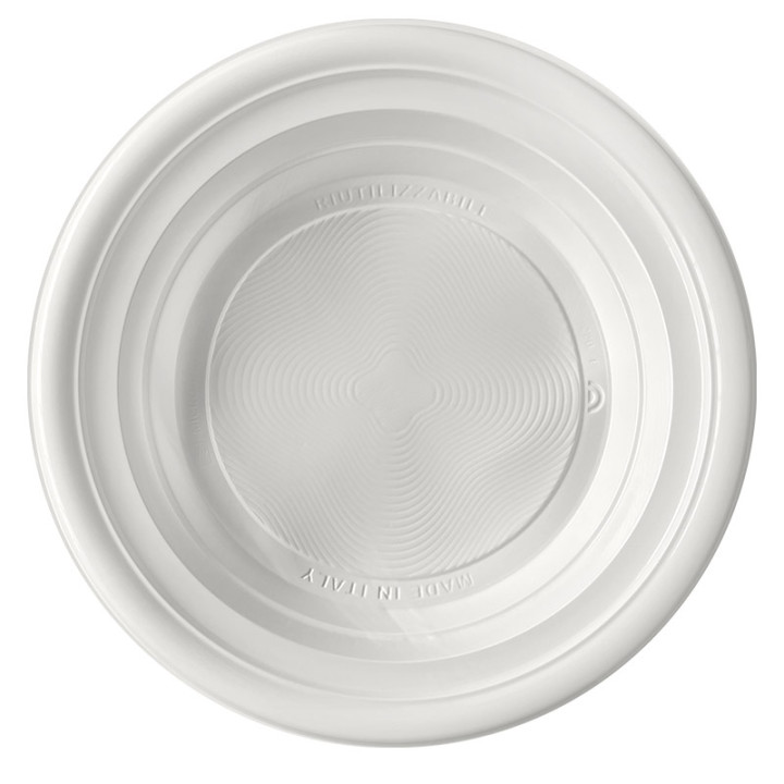 Assiettes creuses réutilisables - 22 cm - lot de 25 - Blanc | Le Géant de la Fête