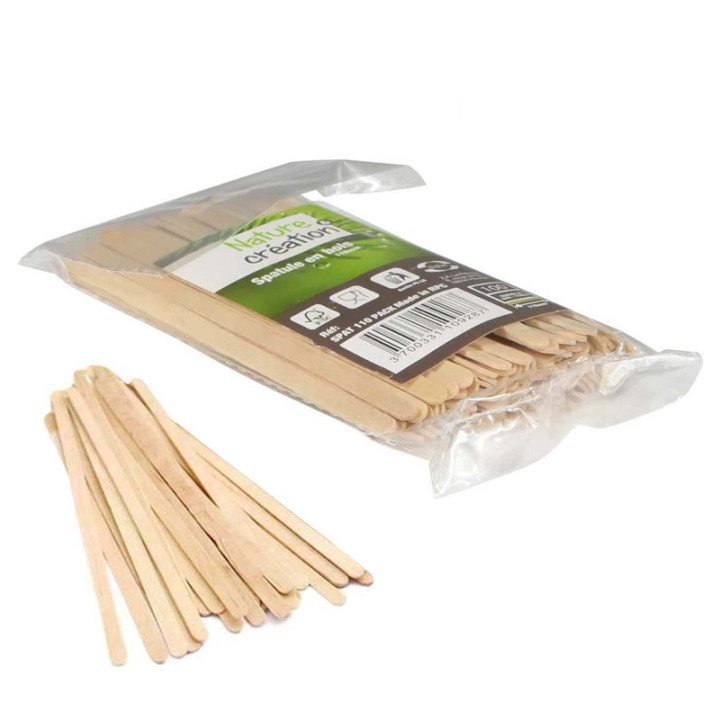 Touillettes en bois - 11 cm - lot de 100 | Le Géant de la Fête