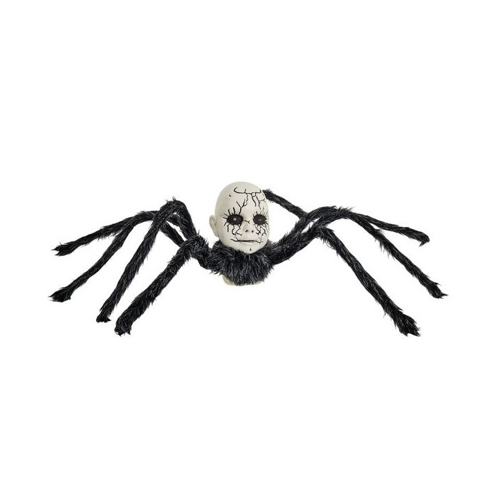Araignée avec tête de poupée - animée - 86 cm | Le Géant de la Fête
