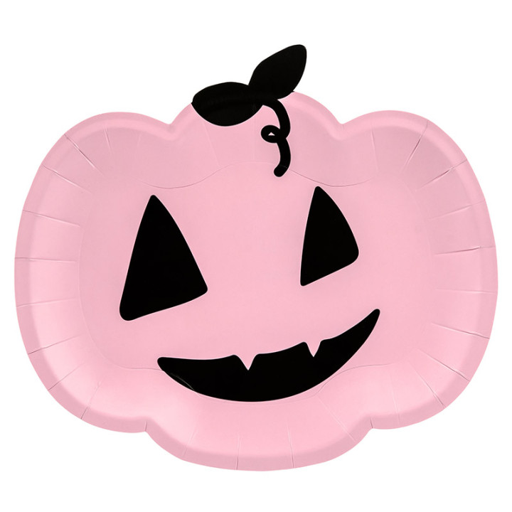 Assiettes en forme de citrouilles - Halloween Girly - lot de 6 | Le Géant de la Fête