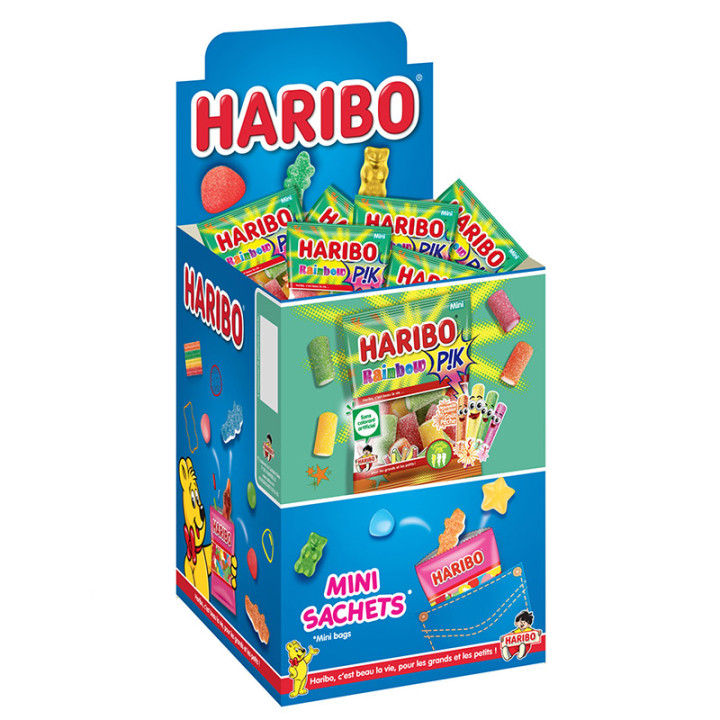 Bonbons - Rainbow Pik - 30 sachets de 40 g - Haribo | Le Géant de la Fête