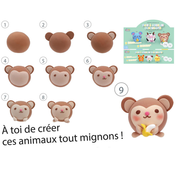 Pâte à modeler durcissante - Animal | Le Géant de la Fête