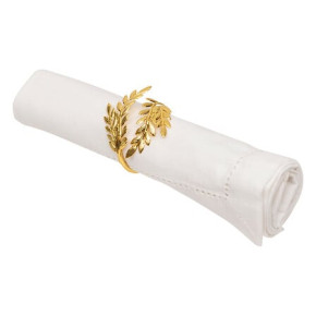 Ronds de serviettes - Feuilles - lot de 2 - Doré | Le Géant de la Fête