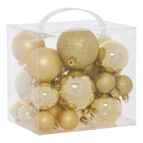 Kit de boules de Noël - lot de 35 - Doré | Le Géant de la Fête