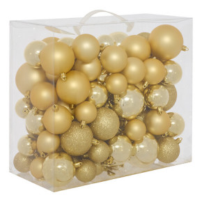Kit de boules de Noël - lot de 100 - Doré | Le Géant de la Fête